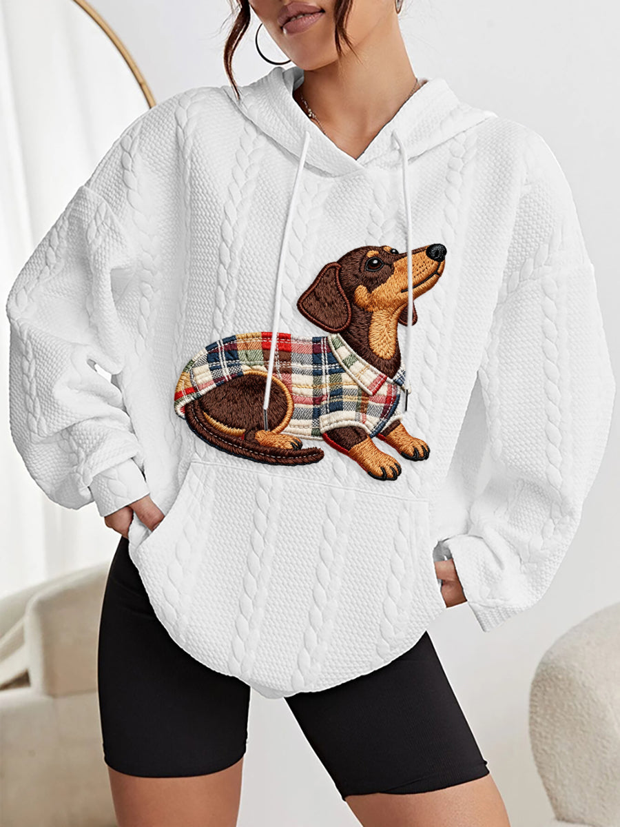 Women's Dog Art Print hoodie gracestitchs