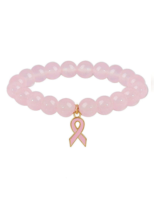 Women's Breast Cancer Pink Bracelet gracestitchs