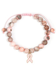 Women's Breast Cancer Pink Bracelet gracestitchs