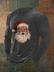 Men's Santa Claus Print Casual T-shirt