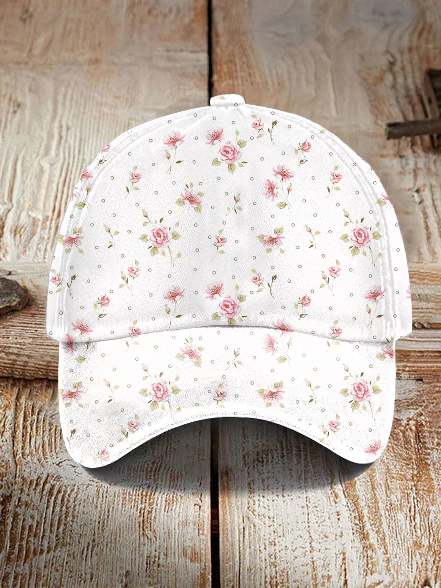 Unisex Breast Cancer Pink Print Hat gracestitchs