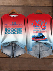 Women's Last Call Country Music Fan Print Sweatshirt