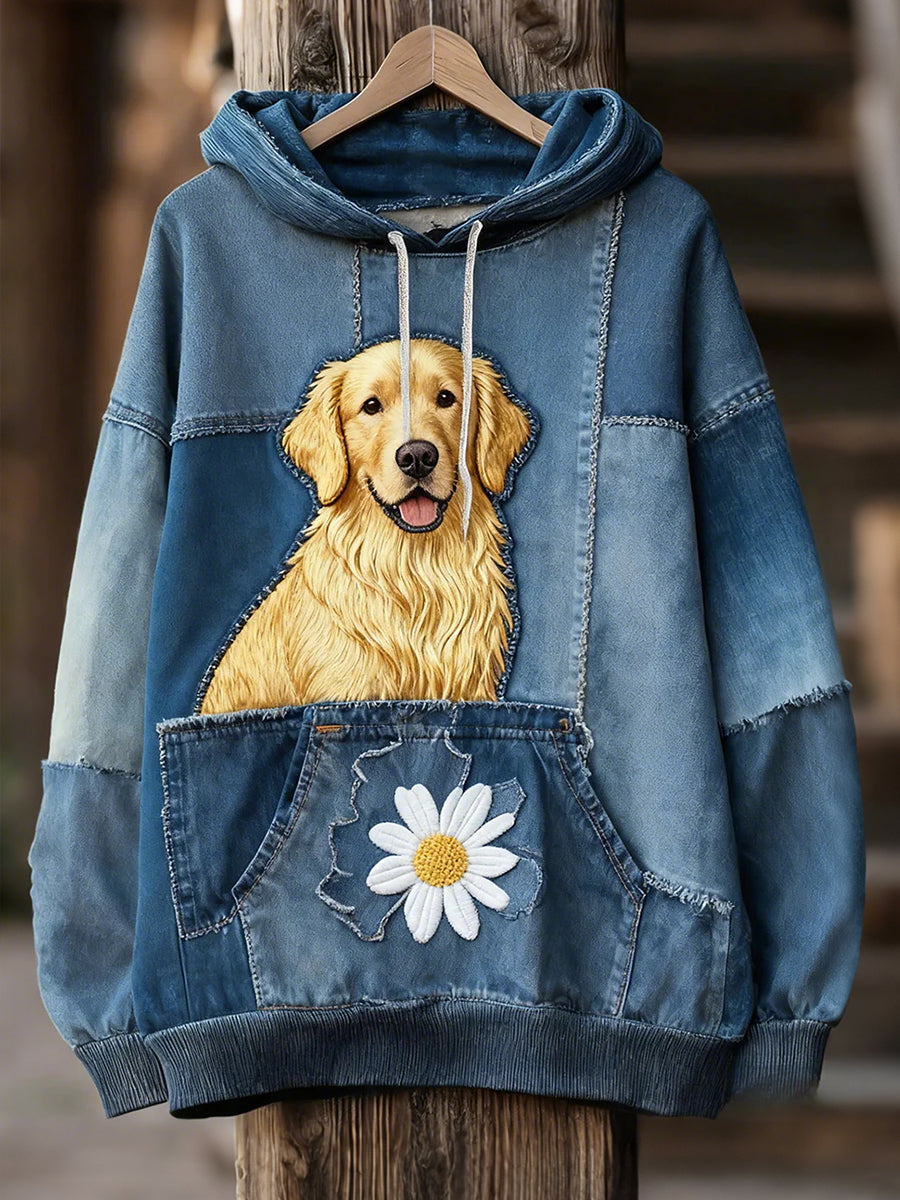 Women's Golden Retriever Hoodies gracestitchs