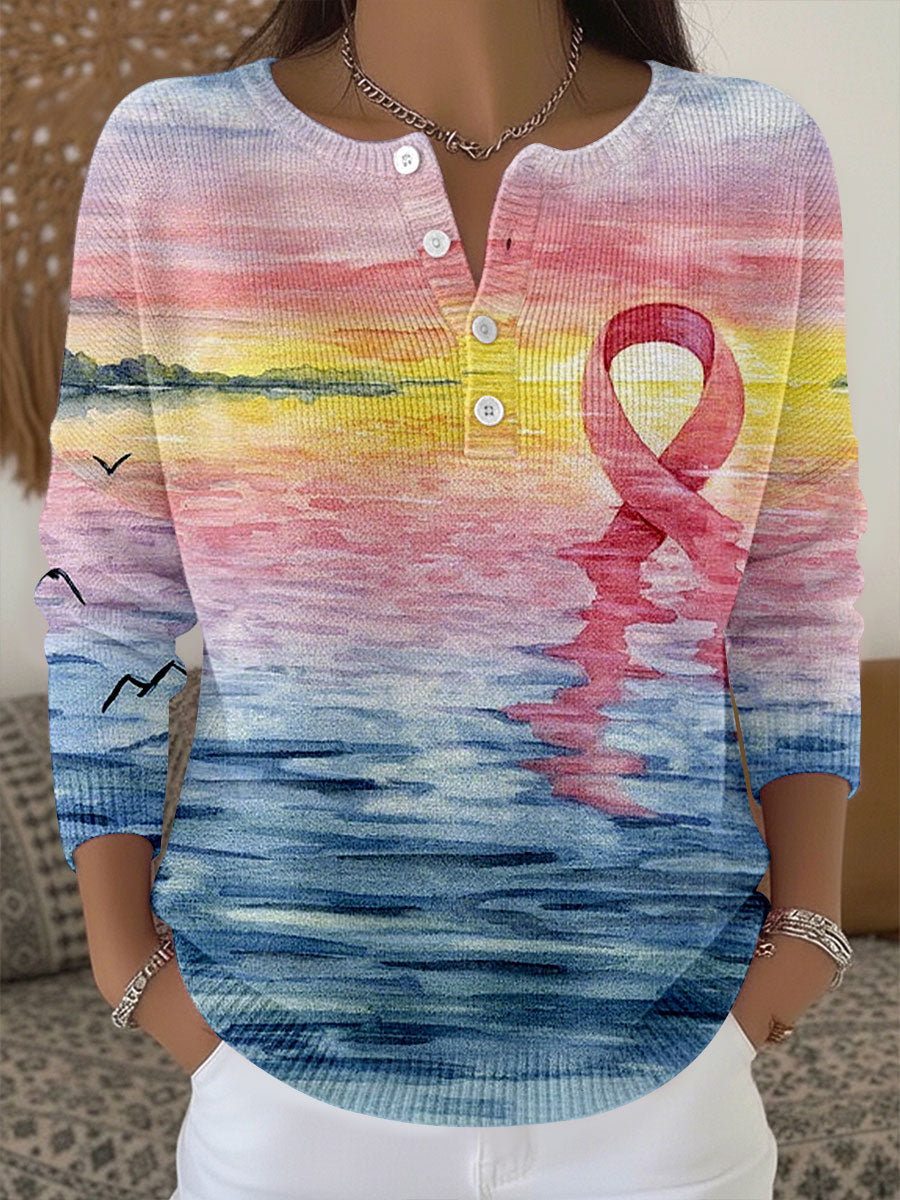 Women's Breast Cancer Awareness Tops gracestitchs