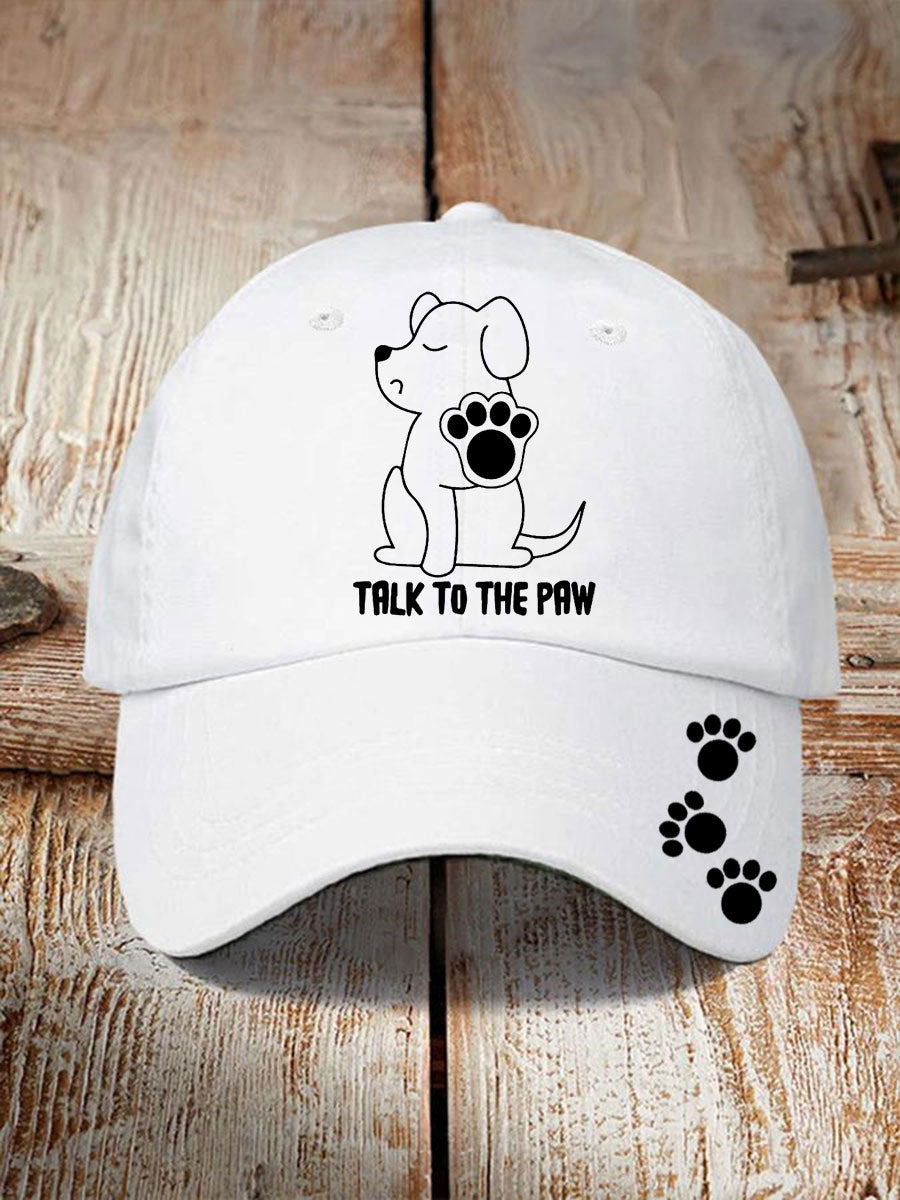 Talk to the paw unisex hats gracestitchs