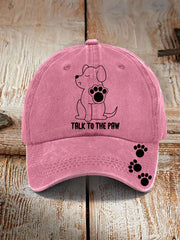 Talk to the paw unisex hats gracestitchs