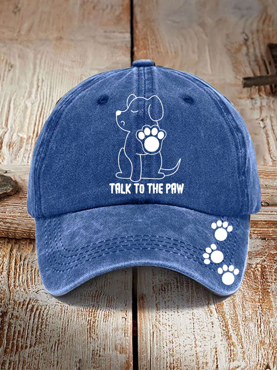 Talk to the paw unisex hats gracestitchs