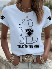 Women's 'Talk to the Paw' T-shirts gracestitchs