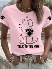 Women's 'Talk to the Paw' T-shirts gracestitchs