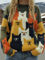 Women's Cat Knitted Sweater