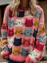 Women's Cat Knitted Sweater