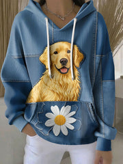 Women's Golden Retriever Hoodies gracestitchs