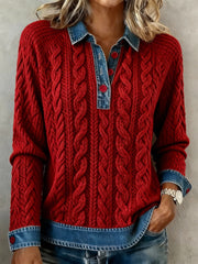 Women's Autumn and Winter Geometric Tops