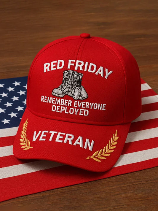 Unisex US Red Friday Printed Casual Hat