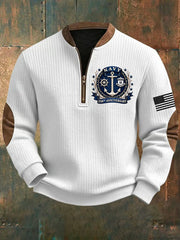 Men's Navy 250th Anniversary Printed Sweatshirt
