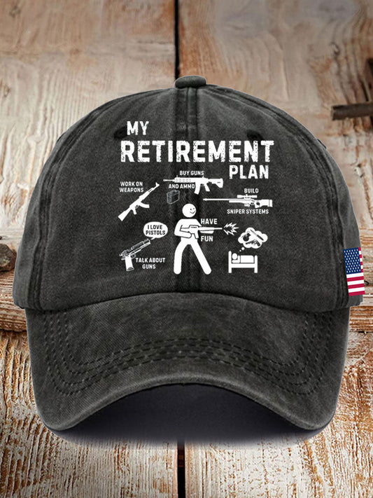 Unisex Funny Veteran Retirement Printed Hat