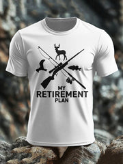 Men's Funny Veteran Retirement Printed T-shirt