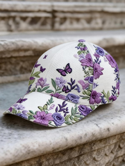 Unisex Retro Bohemian Floral Print Casual Hat gracestitchs