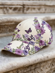 Unisex Retro Bohemian Floral Print Casual Hat gracestitchs