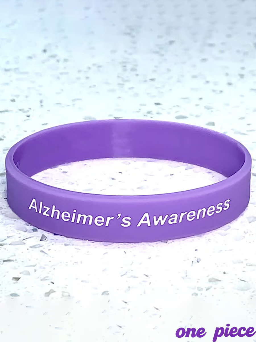 Alzheimer's Disease Letter Design Wristband gracestitchs