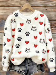 Women's Flannel Cats Sweatshirts