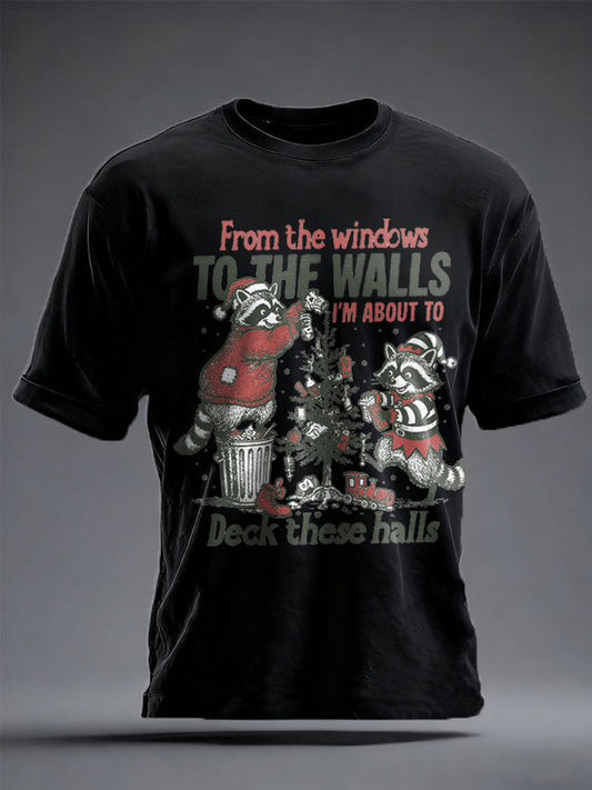 Unisex Funny Christmas Printed T-shirt