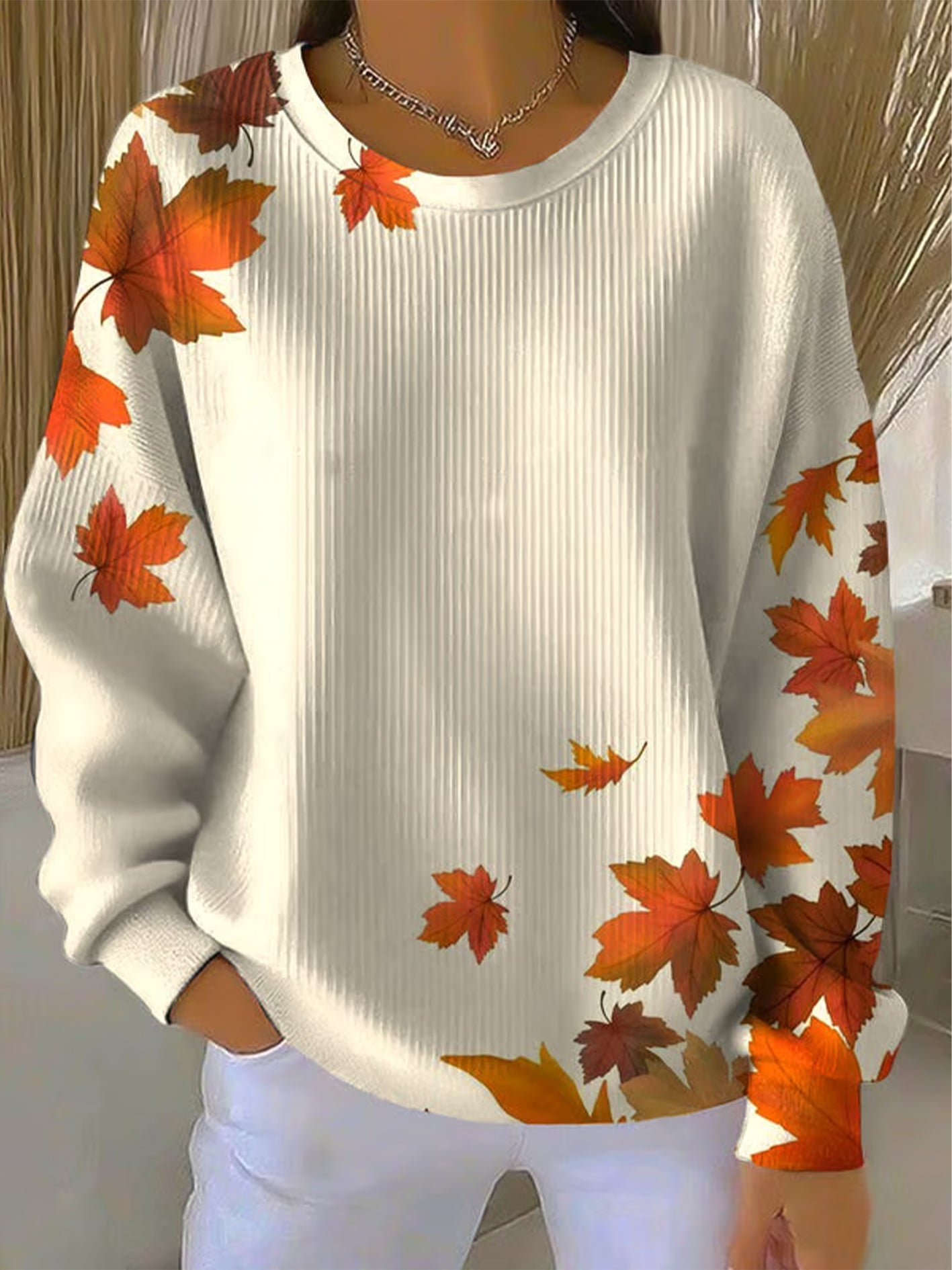 Women's Thanksgiving Print Casual Sweatshirt gracestitchs