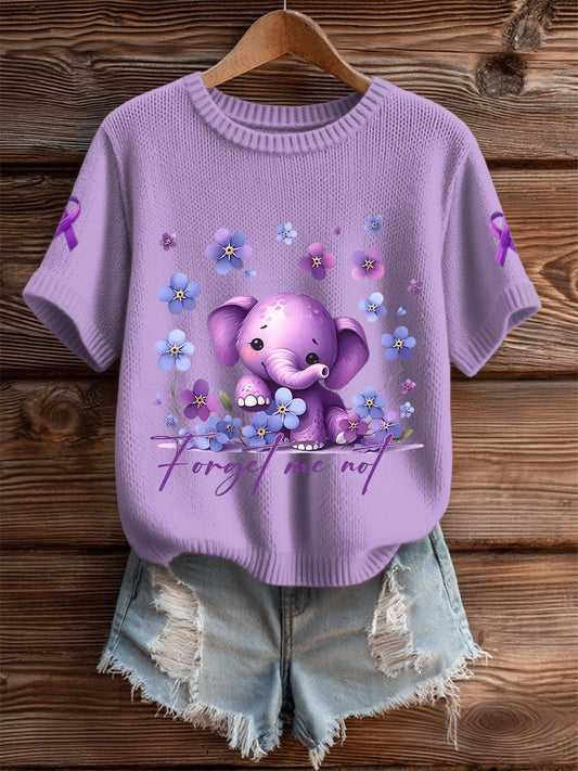 Women's Alzheimer's forget me not tops gracestitchs