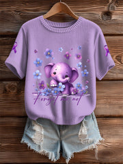Women's Alzheimer's forget me not tops gracestitchs