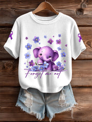 Women's Alzheimer's forget me not tops gracestitchs