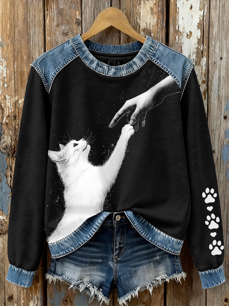 Women's Cats Enthusiast Sweatshirts gracestitchs