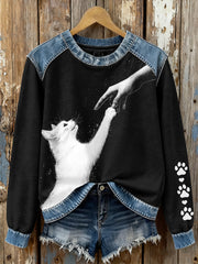 Women's Cats Enthusiast Sweatshirts gracestitchs