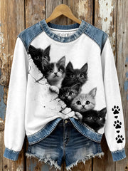 Women's Cats Enthusiast Sweatshirts gracestitchs