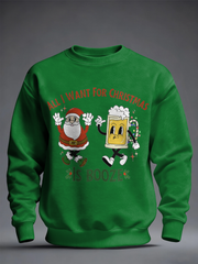 Men's Funny Christmas Printed Sweatshirt
