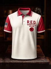 Men's Red Friday Veteran Print Casual Top