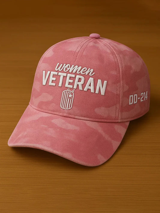 Women‘s Veterans Print Hat