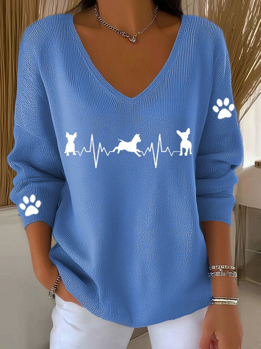 Women's Chihuahuas Print Casual Top gracestitchs