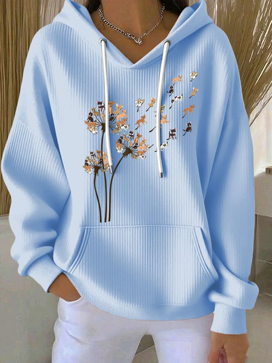 Women's Chihuahuas Print Casual Hoodie gracestitchs