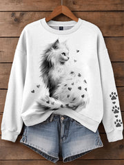 Women's cat sweatshirts gracestitchs