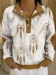 Women's Western Style Art Printed Sweatshirt gracestitchs