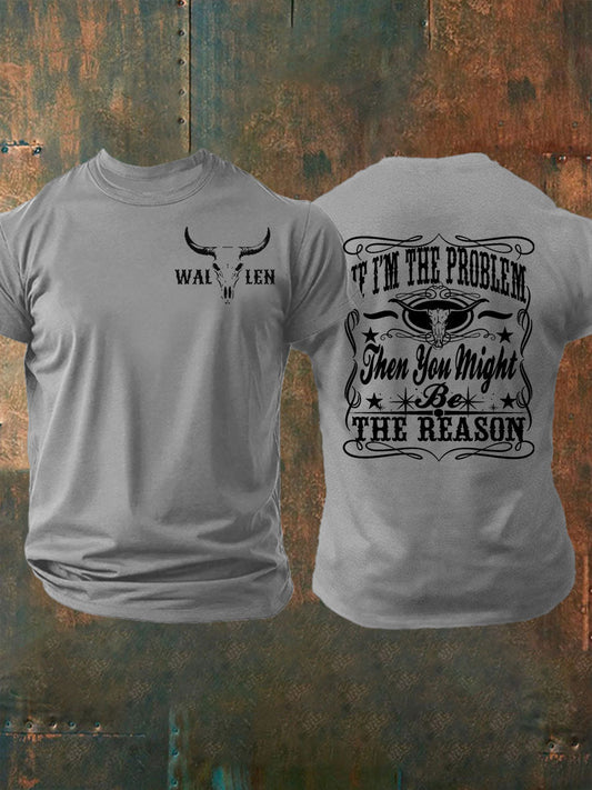 Men's IF I'm The Problem Short-sleeved T-shirt gracestitchs