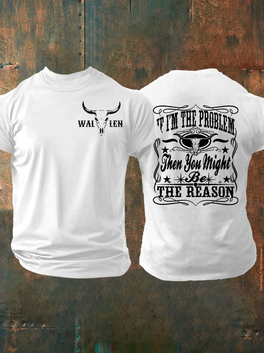 Men's IF I'm The Problem Short-sleeved T-shirt gracestitchs