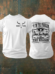 Men's IF I'm The Problem Short-sleeved T-shirt gracestitchs