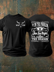 Men's IF I'm The Problem Short-sleeved T-shirt gracestitchs