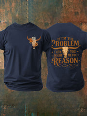Men's iIF I'm The Problem Short-sleeved T-shirt gracestitchs