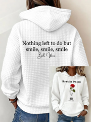 Women's RIP Bob Weir Large-sized Hooded Sweatshirt gracestitchs