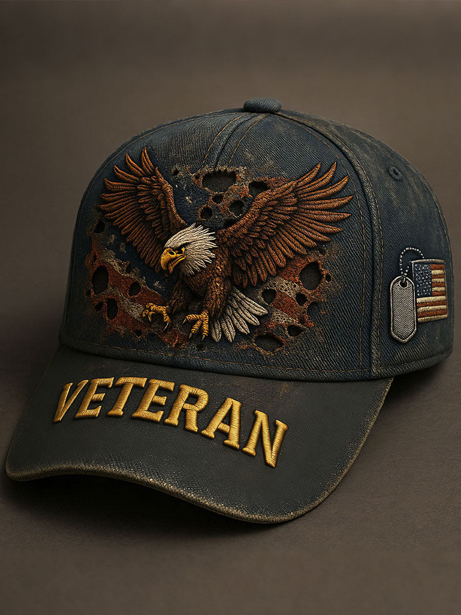 Veteran Retro Unisex Hats gracestitchs