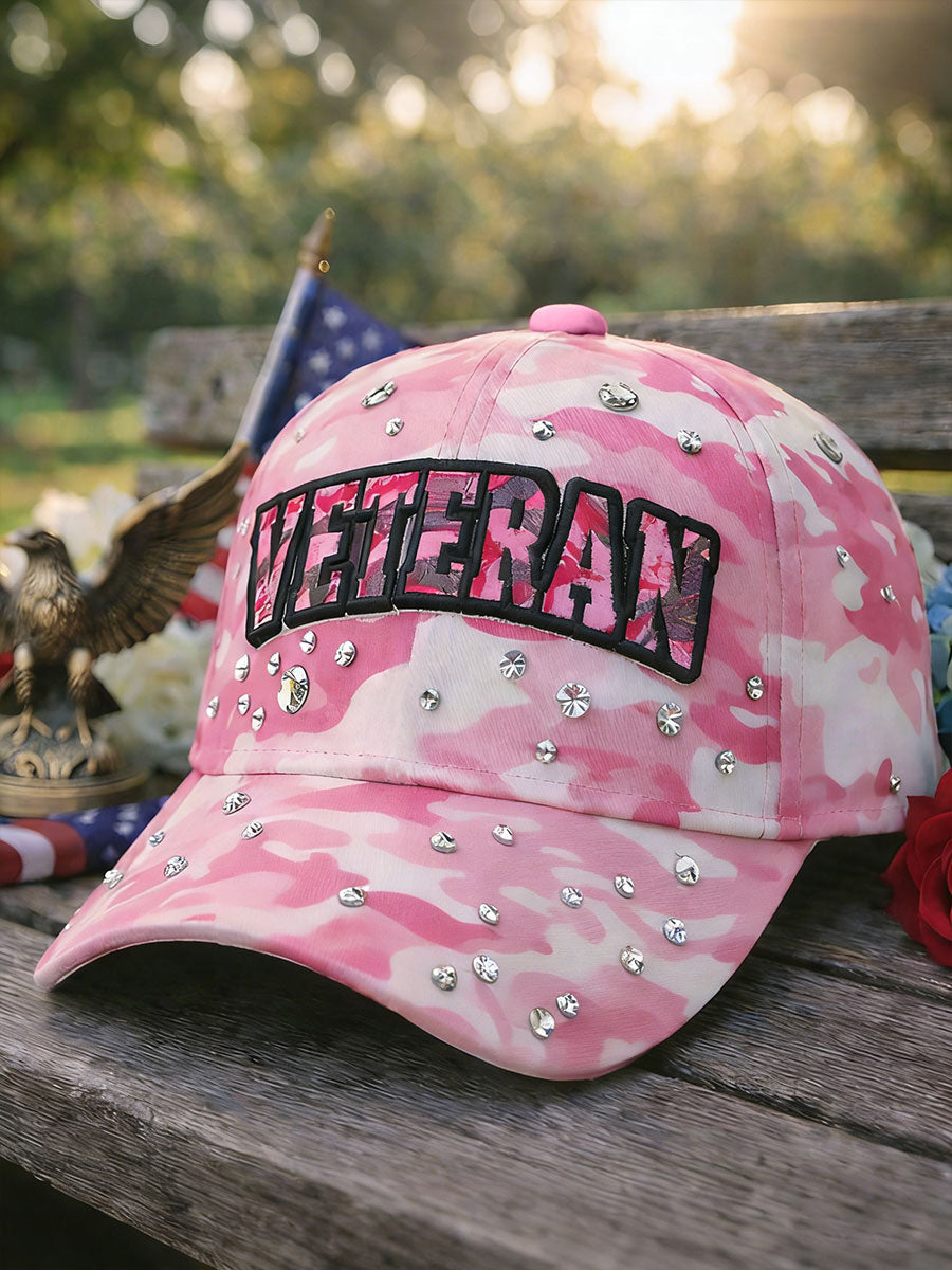 Women's Veteran Camouflage Hats gracestitchs