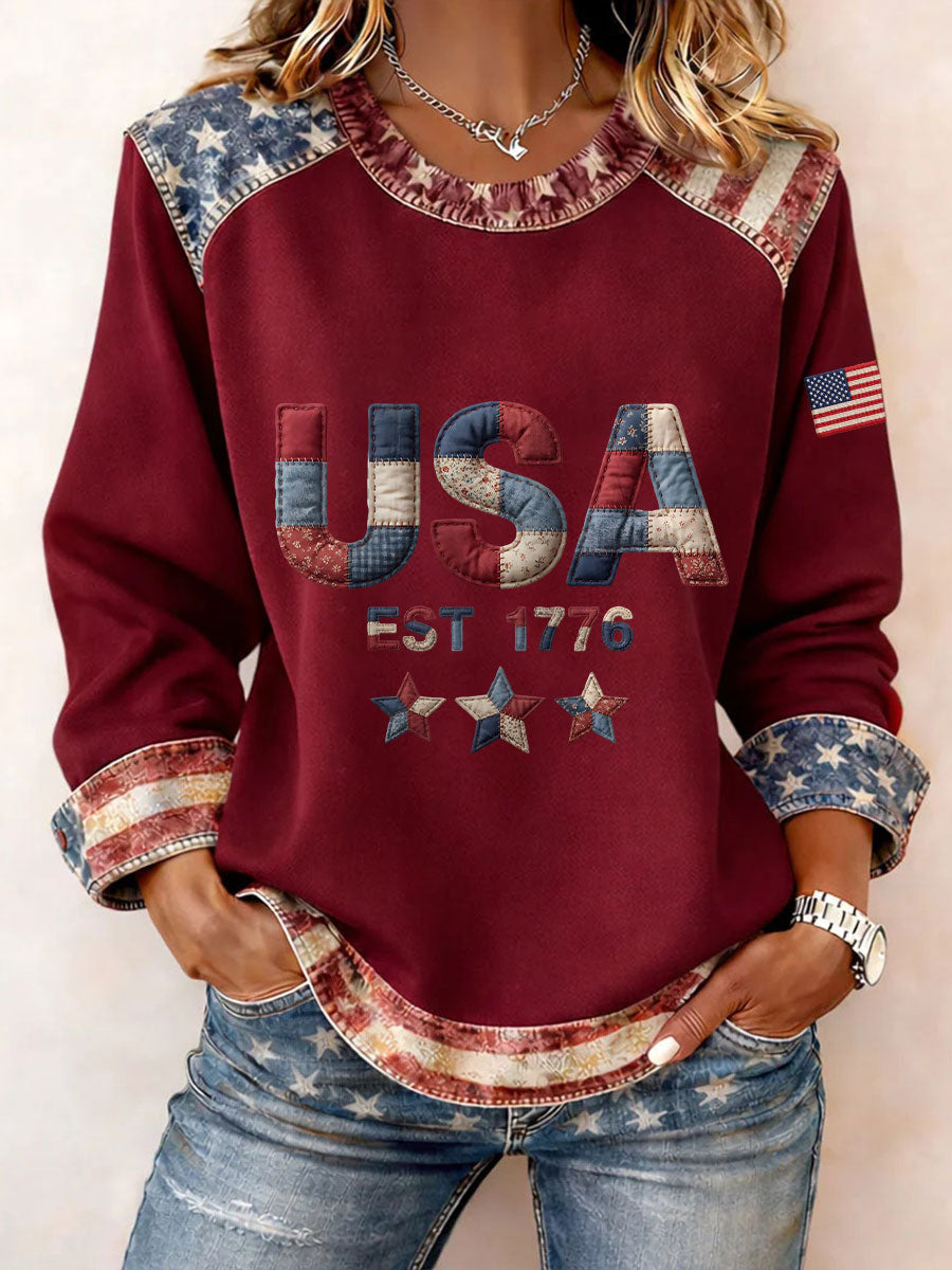 Women's USA 1776 Sweatshirts gracestitchs