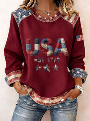 Women's USA 1776 Sweatshirts gracestitchs